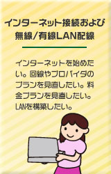 �C���^�[�l�b�g�ڑ�����і����E�L��LAN�z��